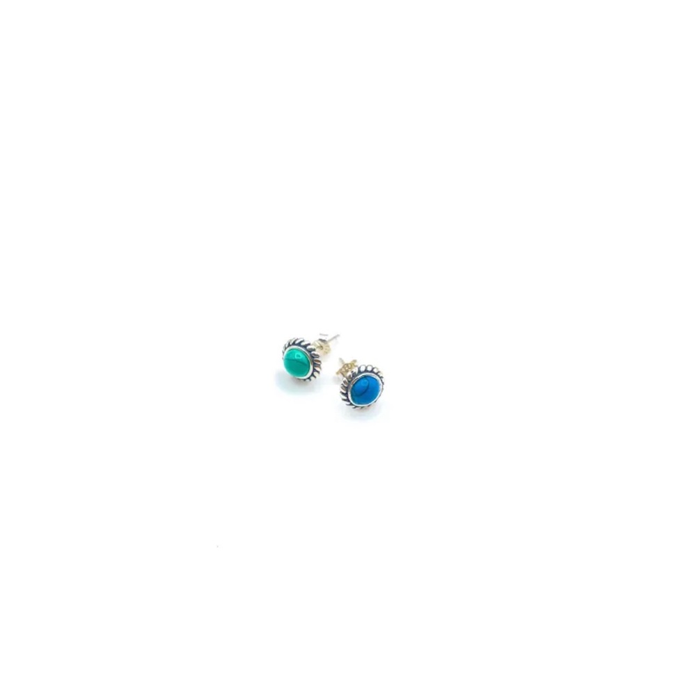 Sterling Sliver with Blue and Green Turquoise